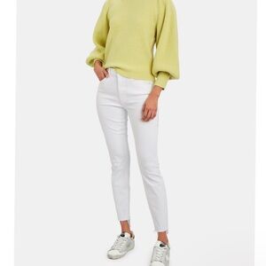 MOTHER White High Waist Looker in Mirror Mirror White Jeans in Size 30